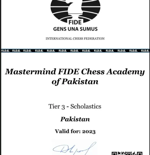 Mastermind FIDE Chess Academy of Pakistan